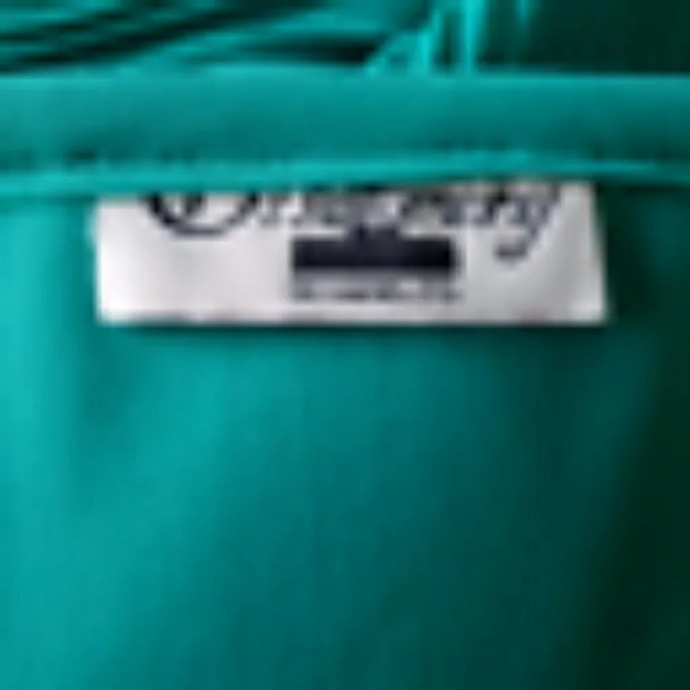 Vintage Discovery Fashion LTD. Size 12 Green Pleated Polyester Dress